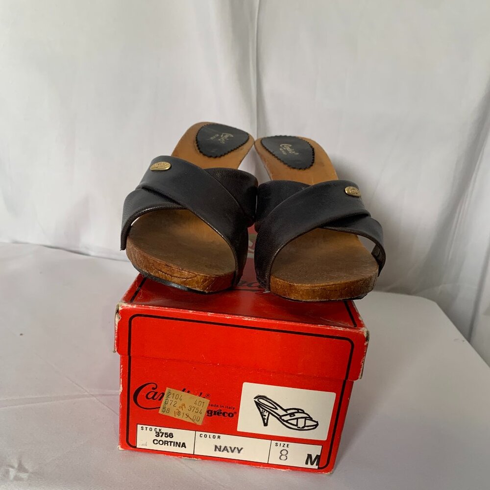 Vintage Candies Women's Shoes Size M Style Cortina Color Navy- Never Been Worn - Picture 2 of 5